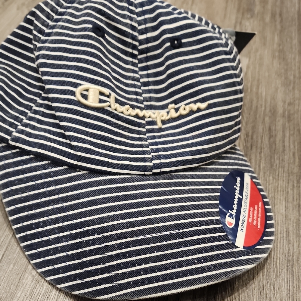 Champion Navy Striped Cap